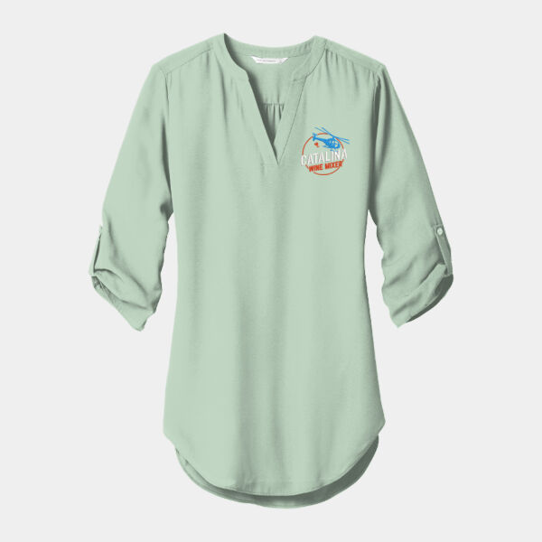 Ladies 3/4 Sleeve Tunic Blouse Thumbnail